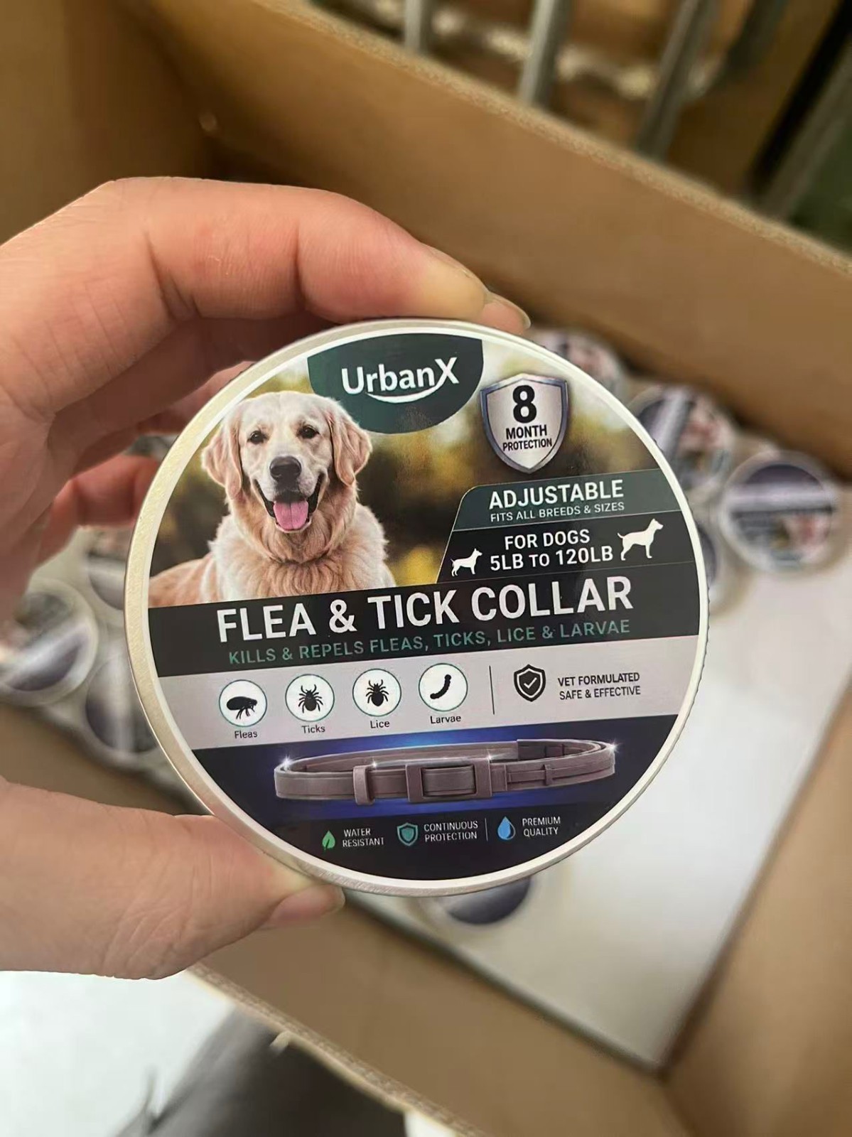 Dog colar Flea and Tick Treatment Waterproof 8 Months Protections