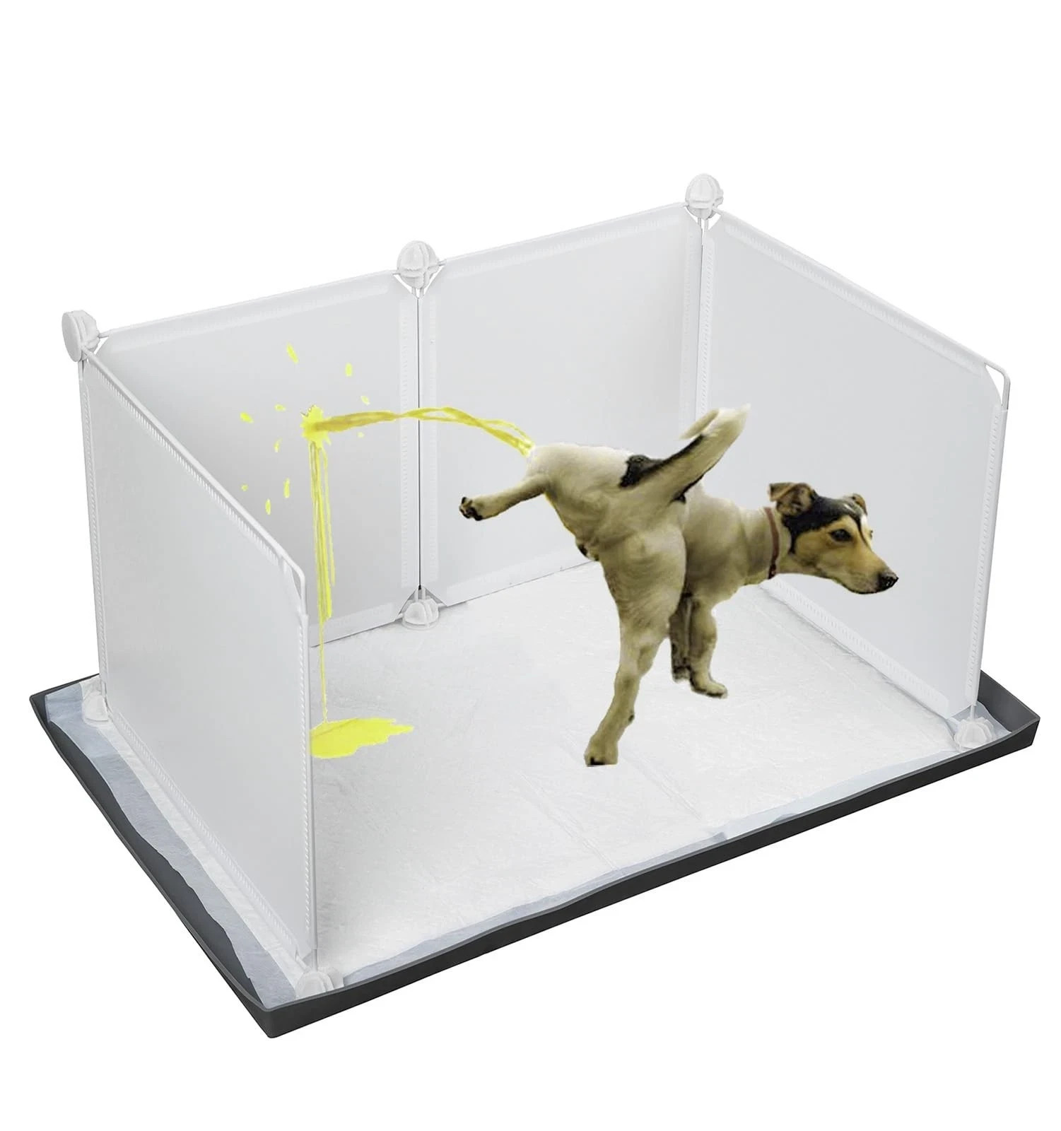 Dog Litter Box with High Walls,Indoor Dog Potty for Small to Medium Dogs Like…
