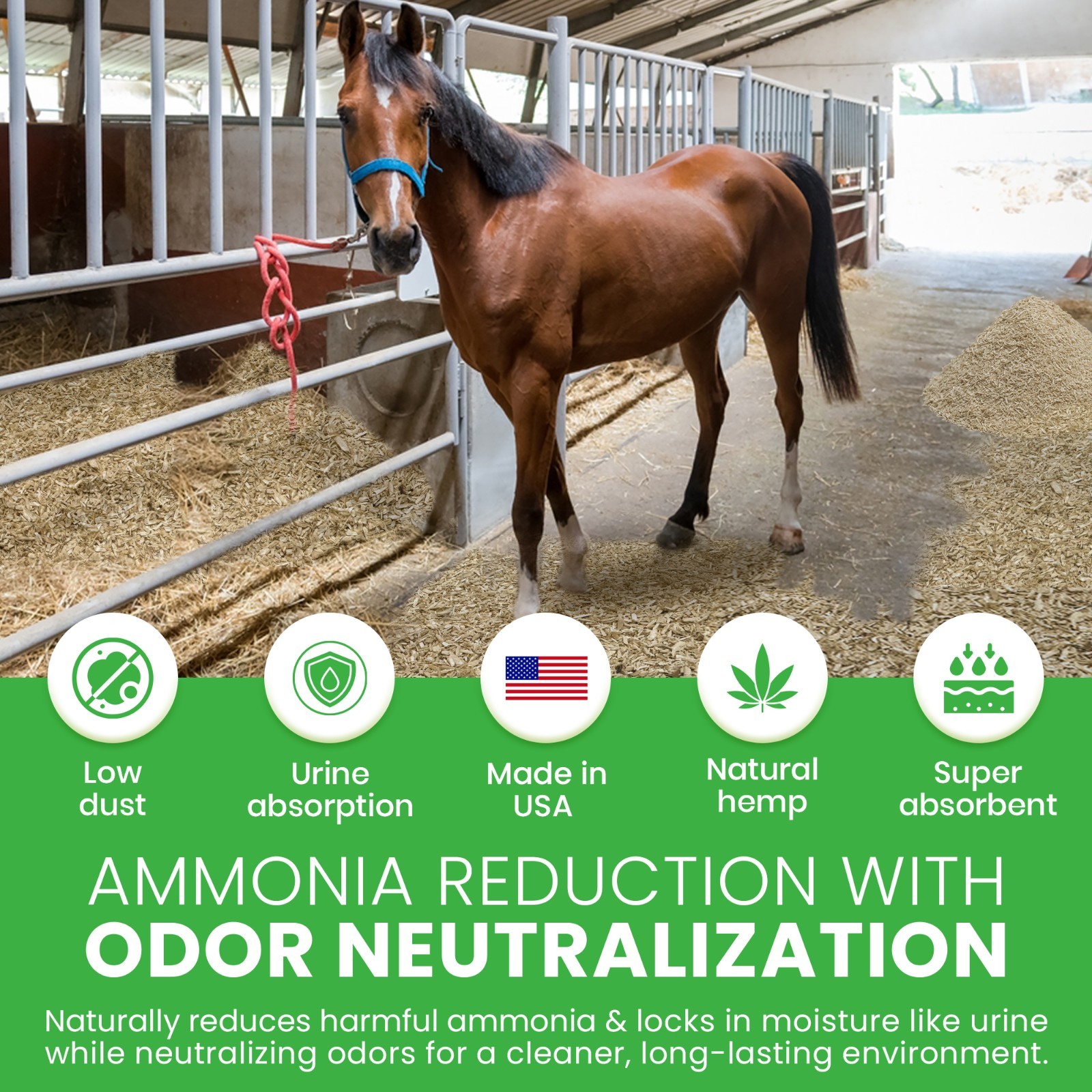 Natural and Premium Hemp Animal Bedding for Chicken Rabbit Horse Reptile Hamster