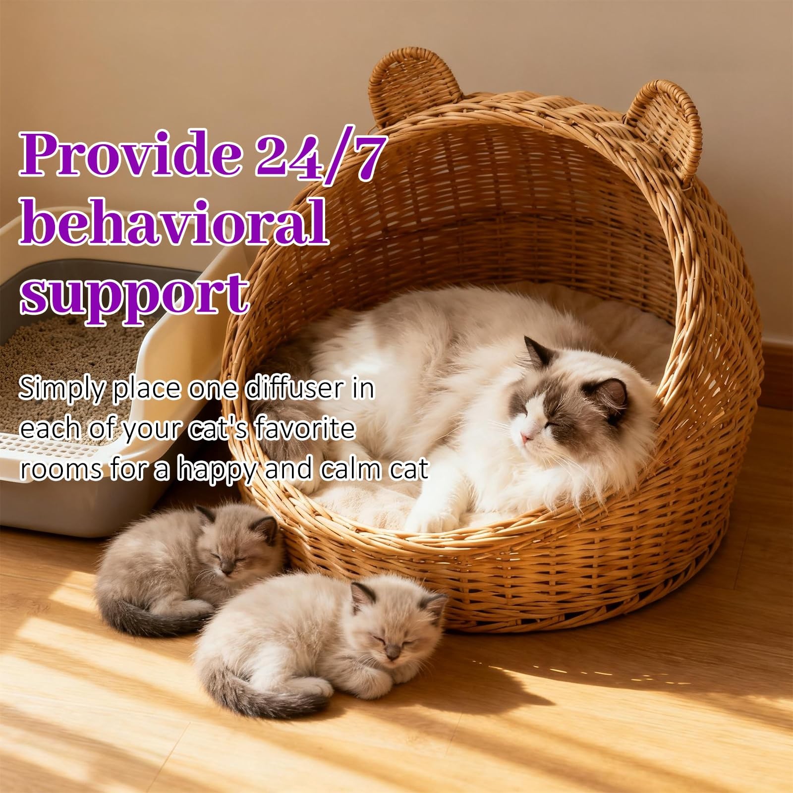 3 x 30 Day Cat Pheromones Calming Diffuser, Cat Calming Diffuser Refills for …