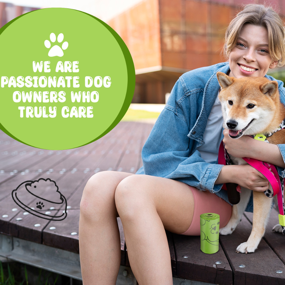 OrangeBio Dog Poop Bags, 100% Certified Home Compostable, 13 x 9 Inches – 180 CT