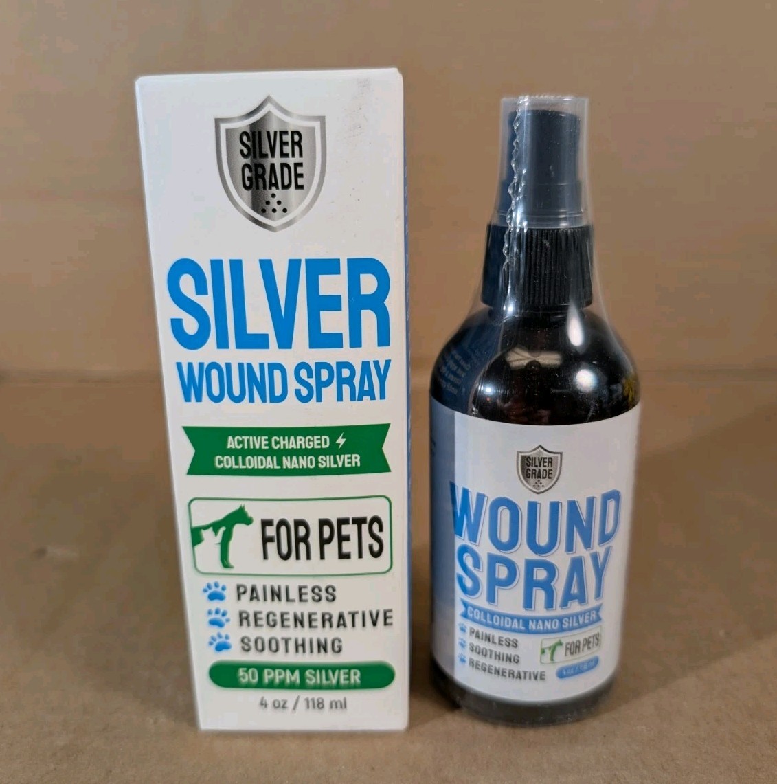 Wound Spray for Dogs & Cats – Hot Spots, Wounds – Itch, Rash & Wound Care – 4 oz