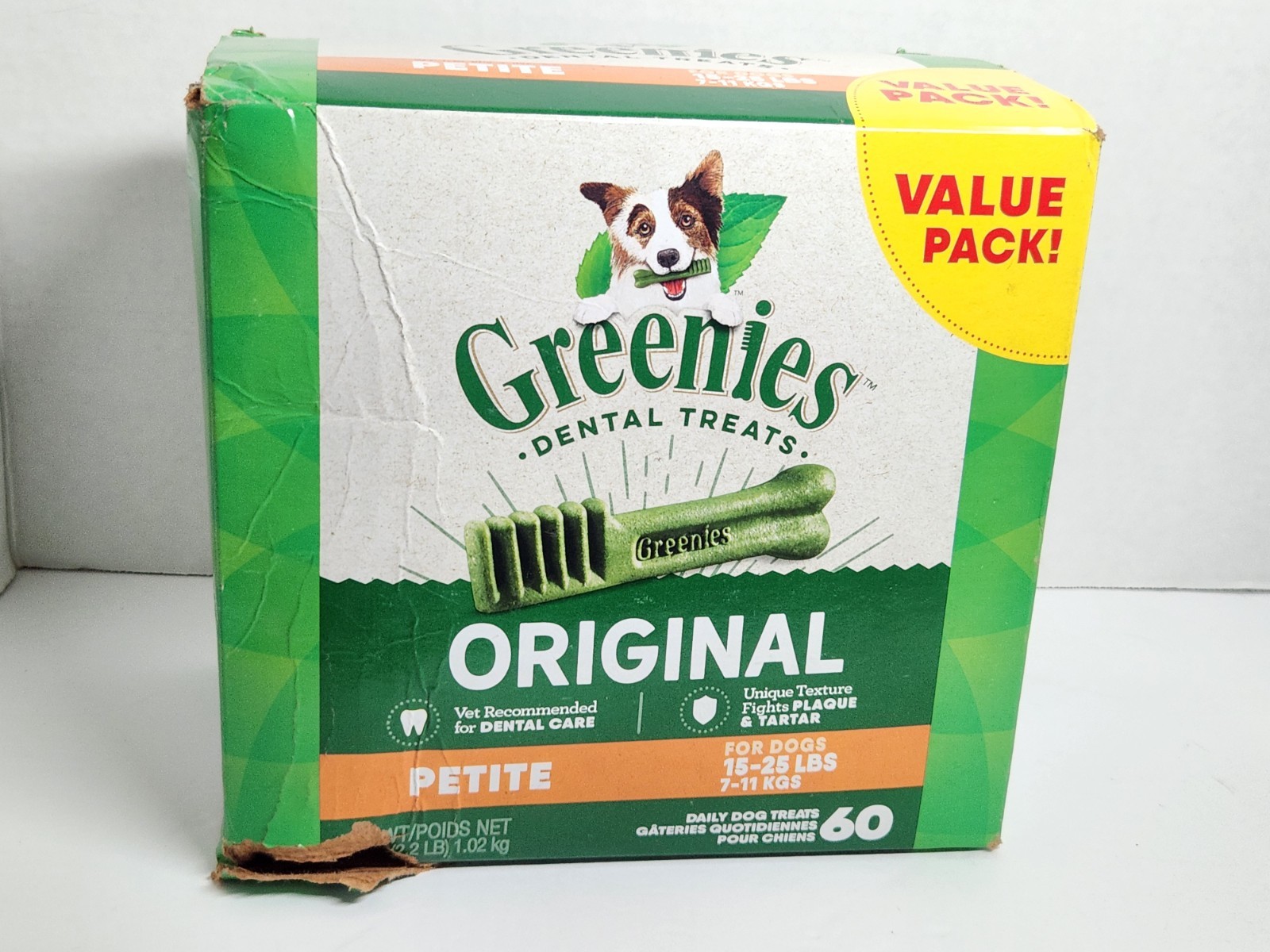 GREENIES Value Size 36 Oz Dental Chews for Petite Dogs – 60 ct exp: 02/2027