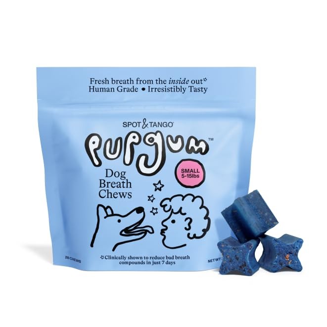 PupGum Dog Dental Chews for Fresh Breath & Clean Teeth – Clinically Proven In…