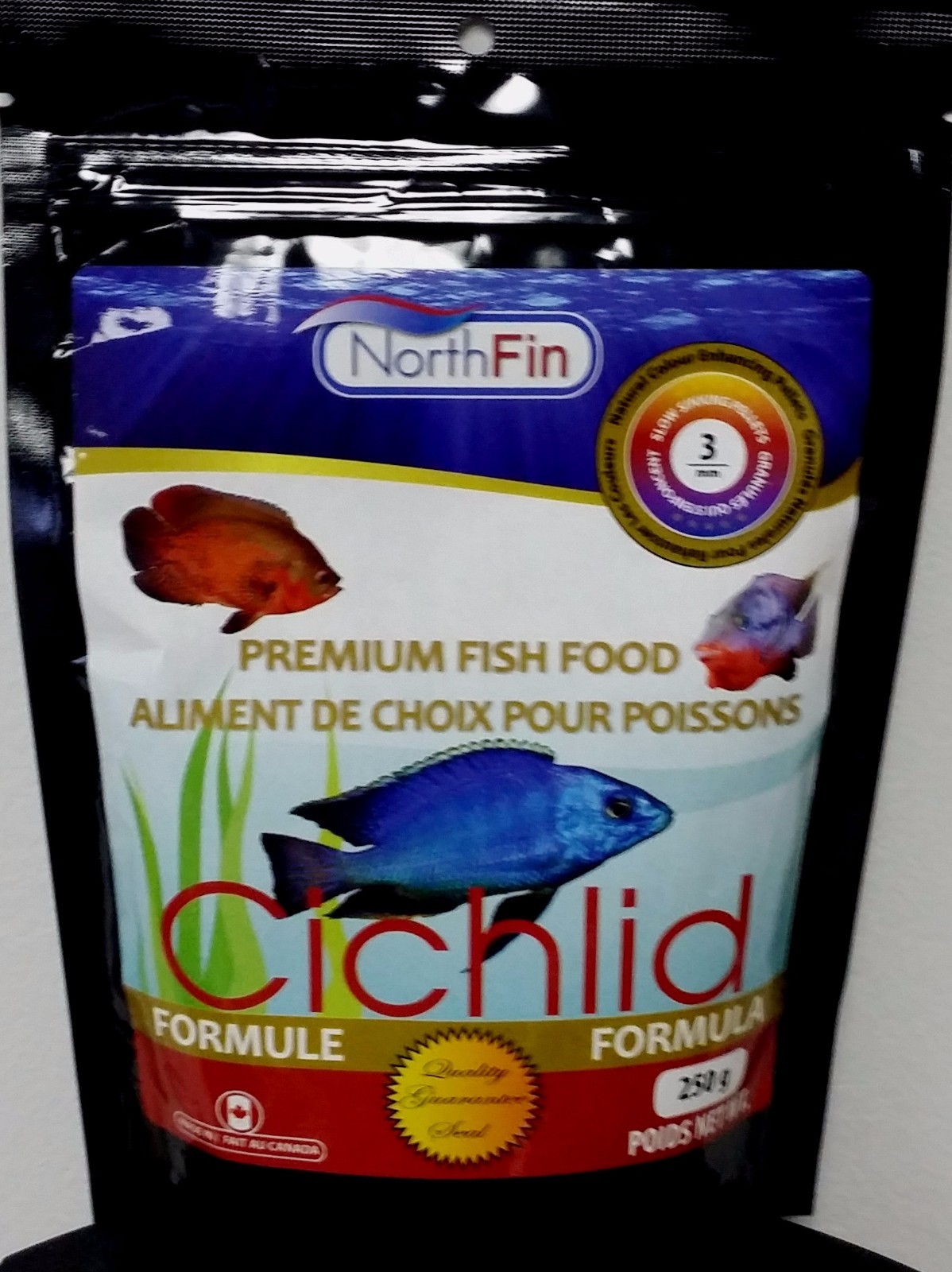 NORTHFIN CICHLID FORMULA FISH FOOD 250 GM 3 mm PELLETS