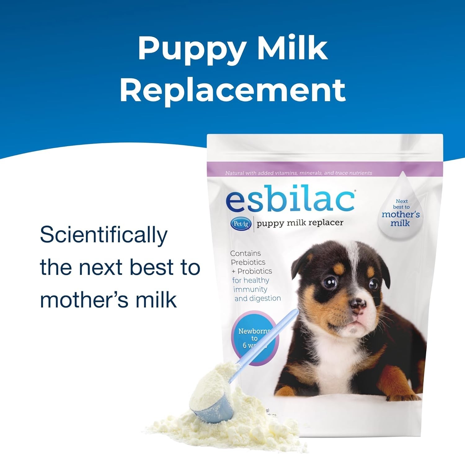 New PetAg Esbilac Puppy Milk Replacer Powder – 5 lb – Powdered Puppy Formula