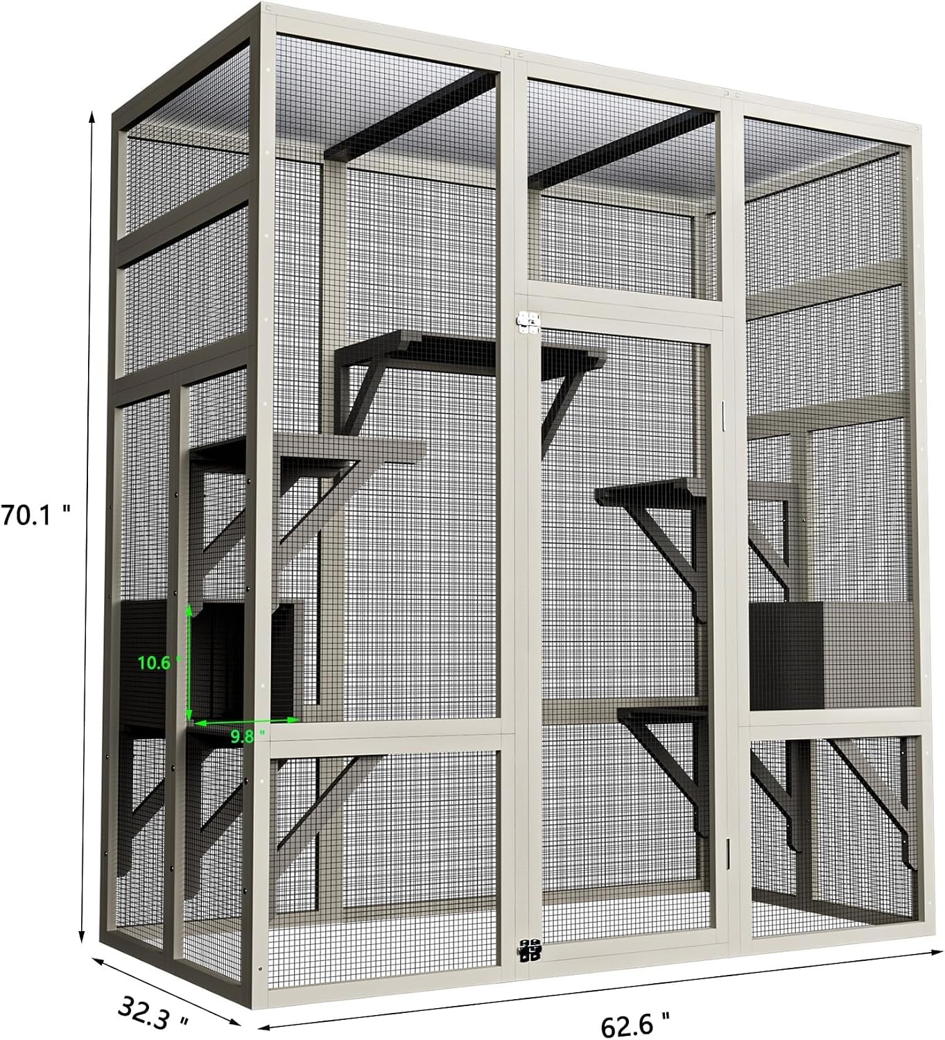 Outdoor Cat House Cat Enclosure Mulitiple Cats Large Walk in Catio Feral Shelter
