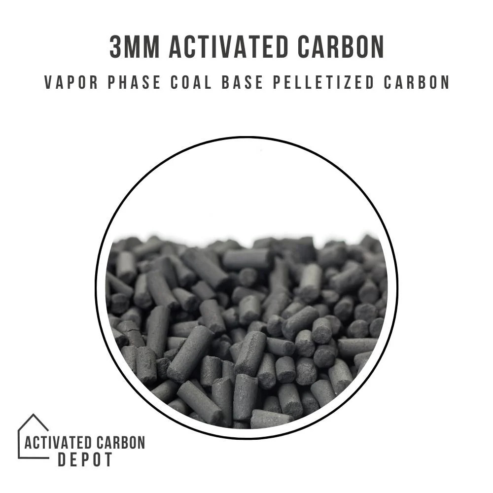 3mm Vapor Phase Coal-Based Pelletized Carbon