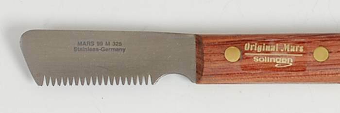 MARS 325 „TERRIER“ COARSE STRIPPING KNIFE Knive DOG Hair Coat Carding Stripper
