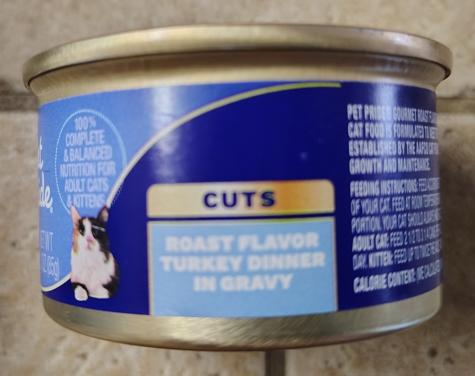 (10) 3.0oz cans: PET PRIDE CAT FOOD – Roast Turkey in Gravy! Yummy!?!?!