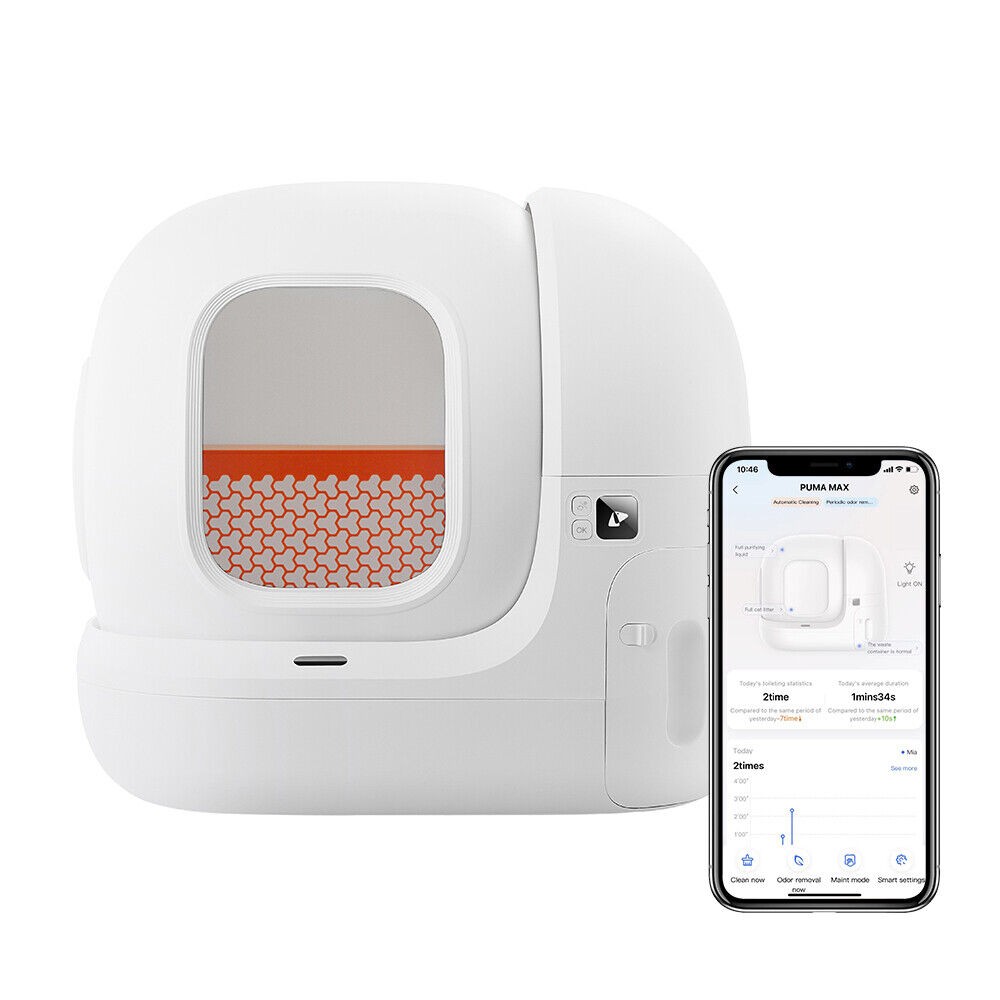 PETKIT PuraMax Self Cleaning Cat Litter Box No Odor Spray App Control WiFi