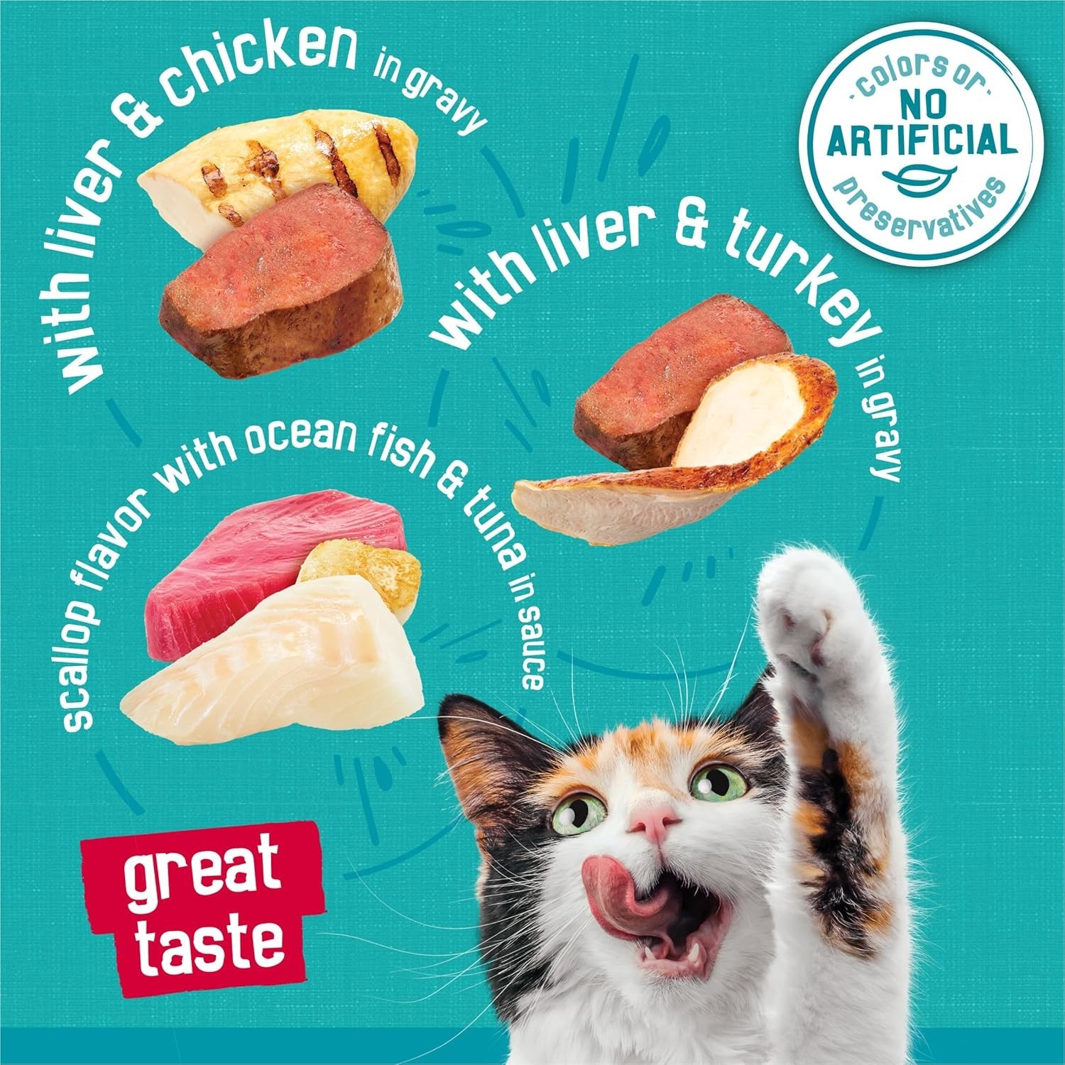 Friskies® Tasty Treasures Adult Cat Wet Food – Variety Pack, 24 CT, 132 OZ