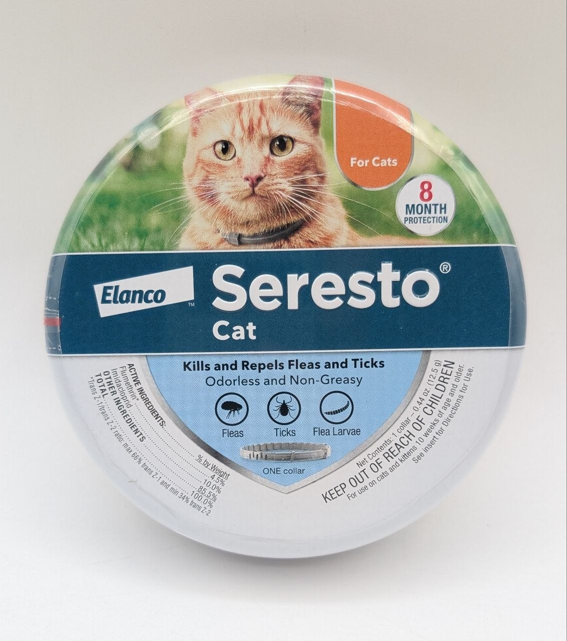 Seresto Flea & Tick Prevention Collar for Cats 8-Month Protection – SEALED