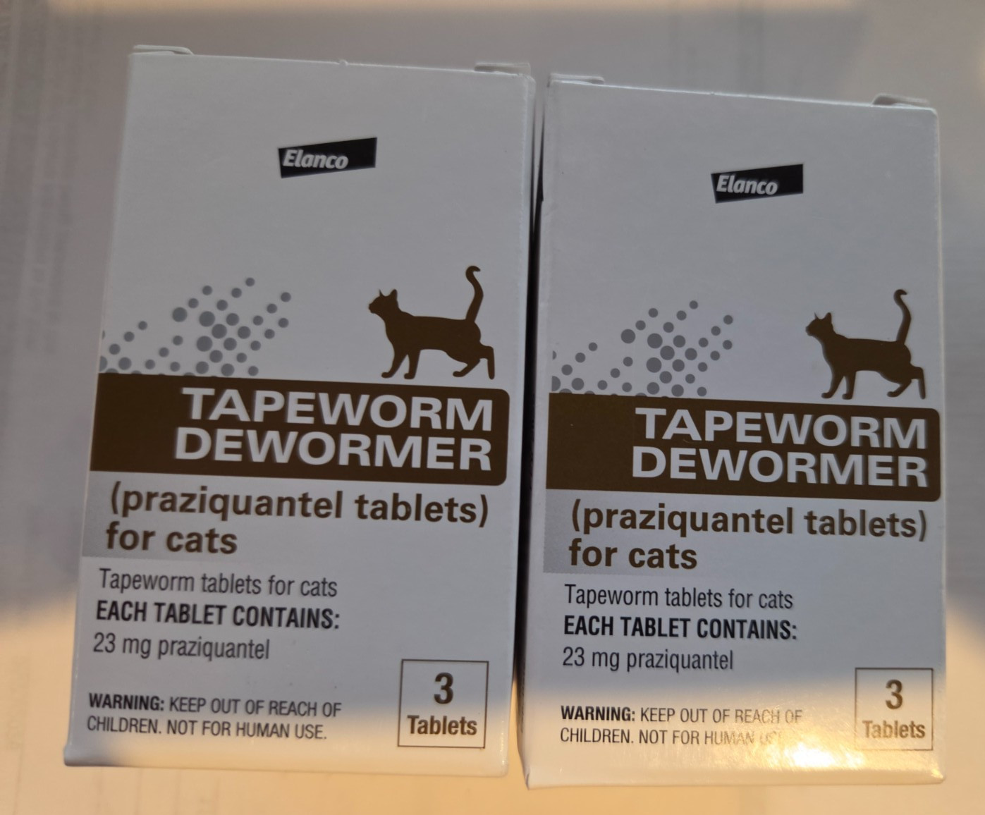 2 x Tapeworm Dewormer (Praziquantel Tablets) for Cats and Kittens **6 Tablets**
