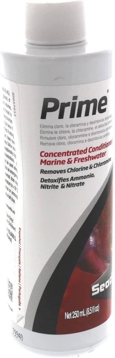 Seachem Prime Aquarium Water Conditioner Dechlorinator Ammonia Detoxifier Fish