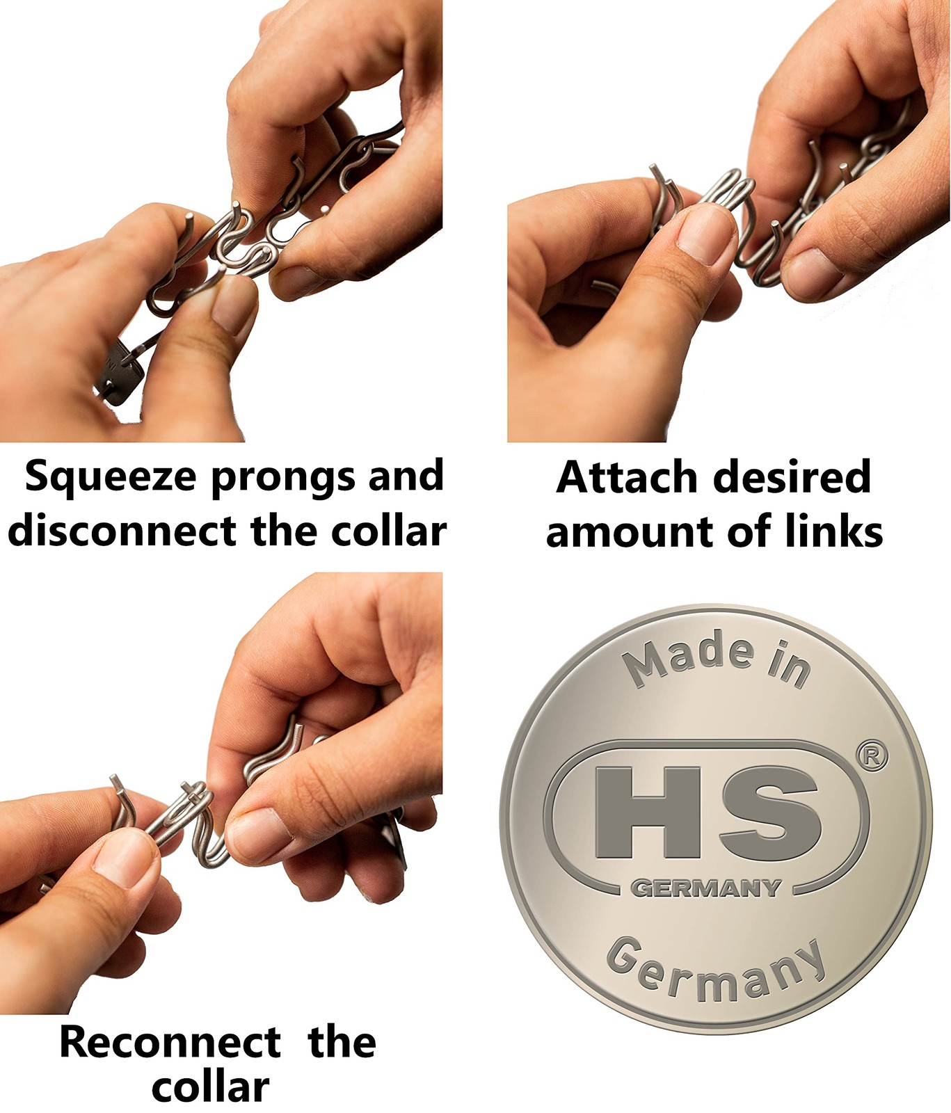 – Chrome Plated Steel Additional Prong Links for Ultra-Plus Dog Training Coll…