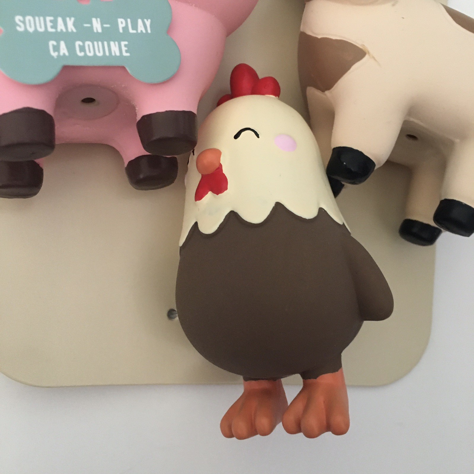 NEW Fringe Dog Toys “FarmYard Friends” Latex Squeakers Pig Cow Chicken