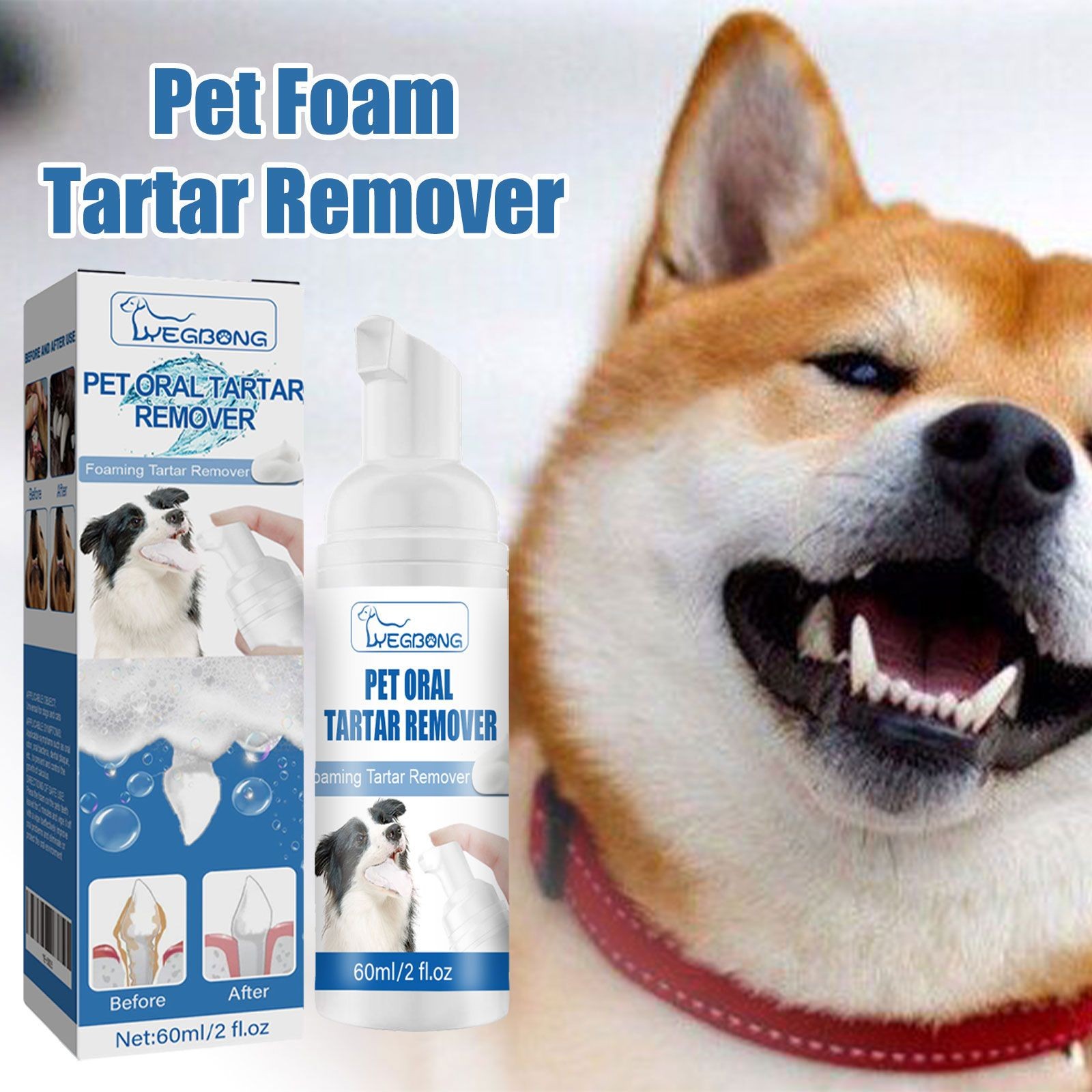 Daily Pet Oral Foam Spray for Dogs & Cats – Fresh Breath & Clean Teeth