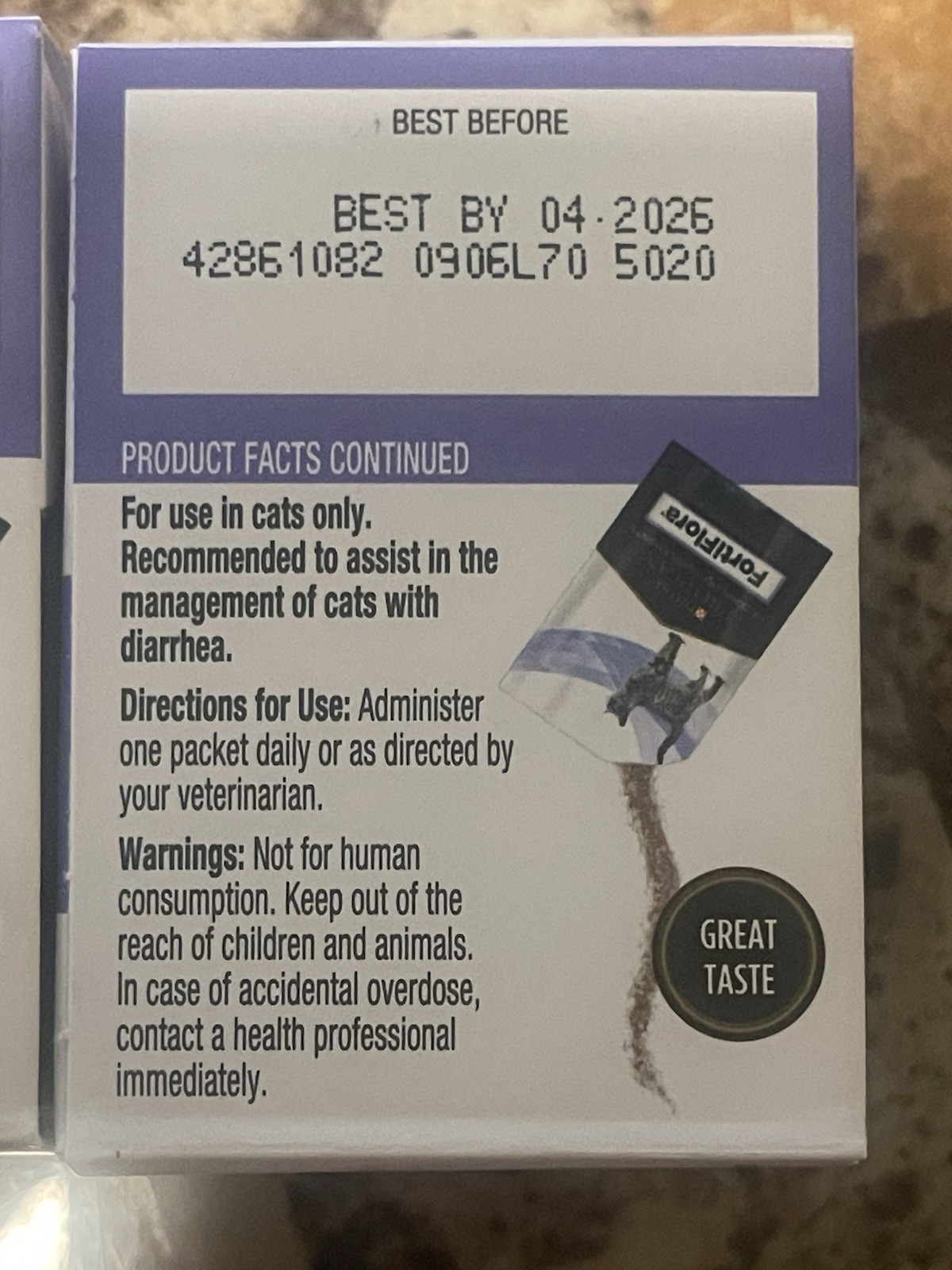 2 Purina FortiFlora Pro Plan Veterinary Probiotic CAT Supplement – 60 Sachets