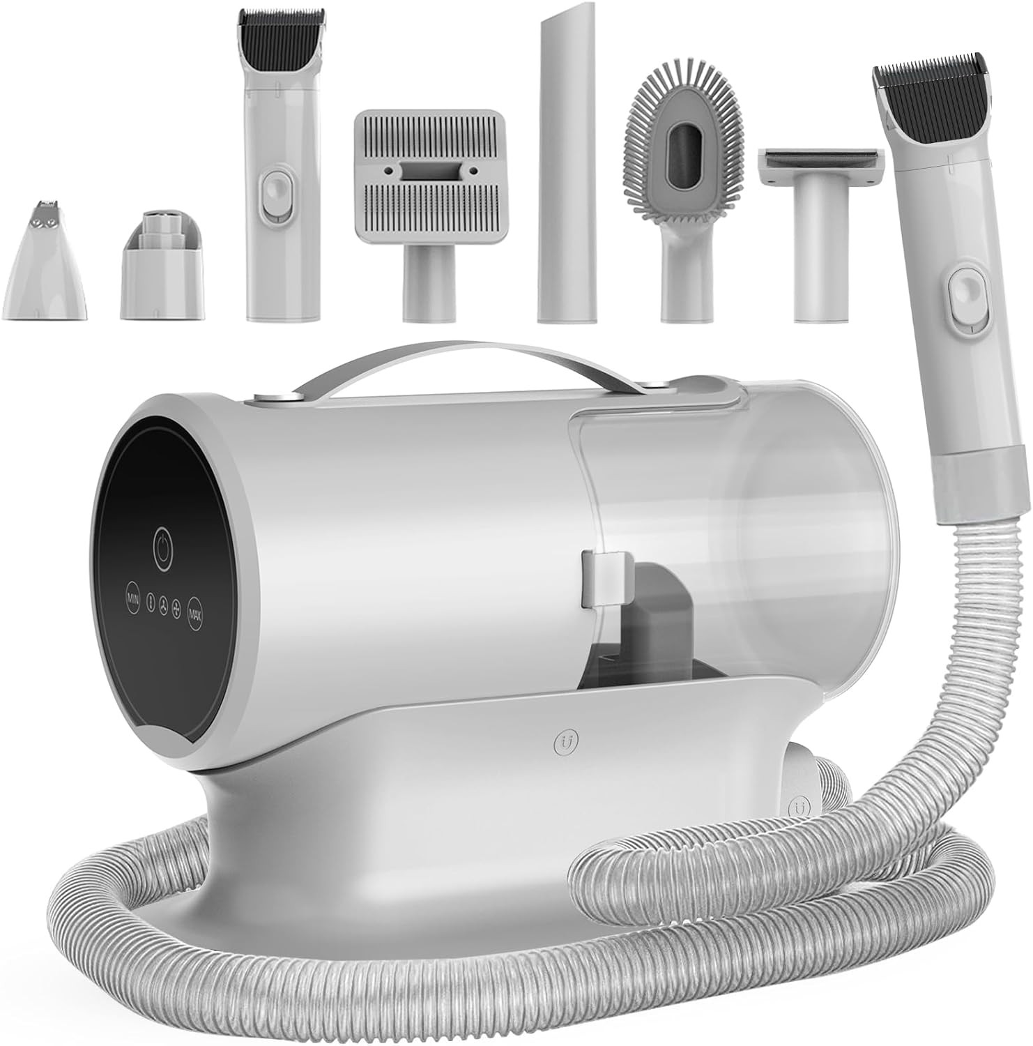 Dog Grooming Vacuum and Kit with Clipper Nail Trimmer Grinder, 12000Pa Pet Vacuu