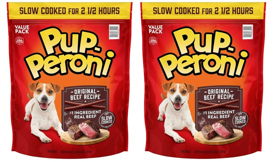 2 PACK – Pup-Peroni Dog Snacks Original Beef Flavor dog treats (46 oz.)