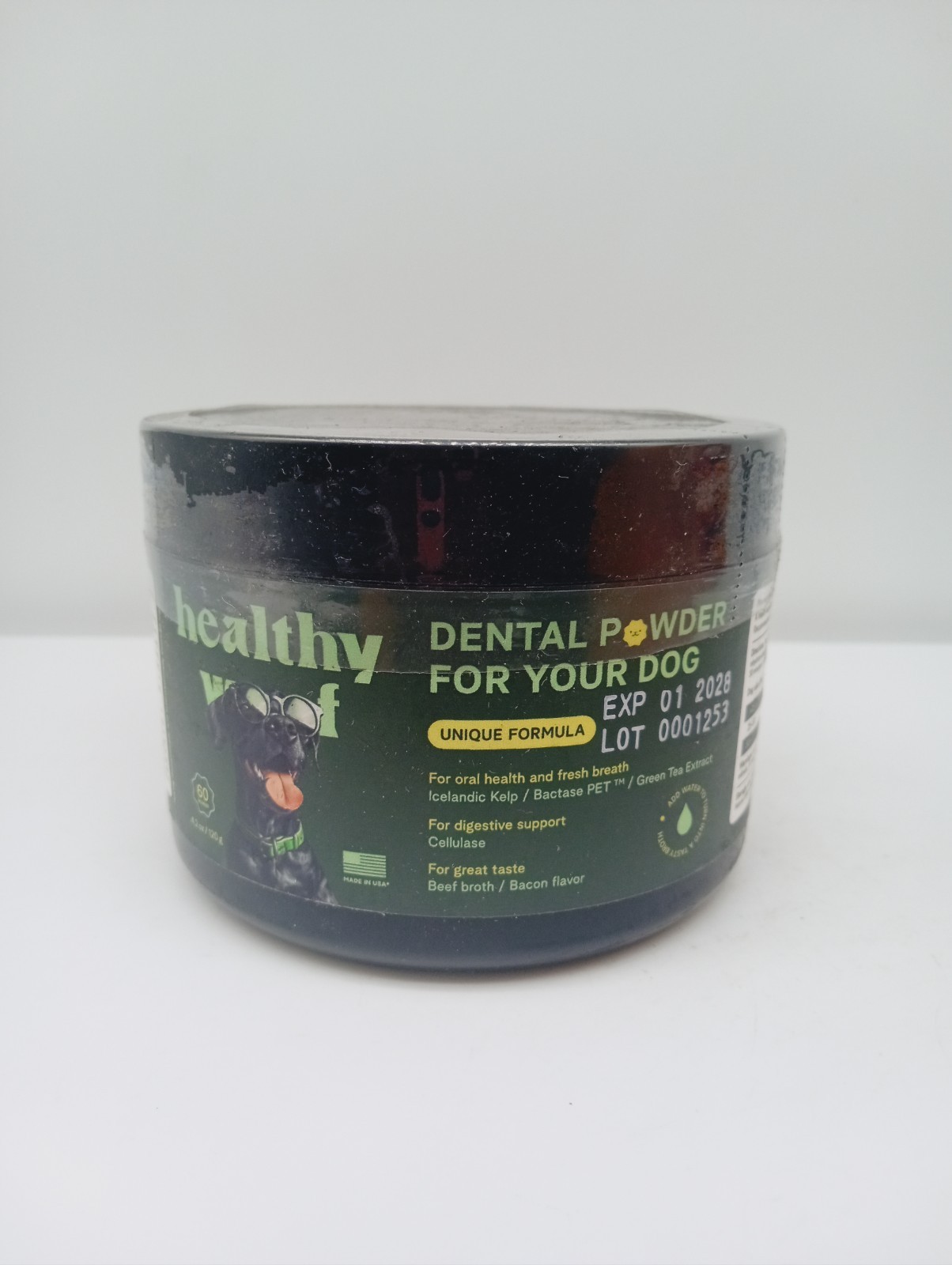 Healthy Woof Dog Dental Powder – Fresh Breath & Tartar Remover