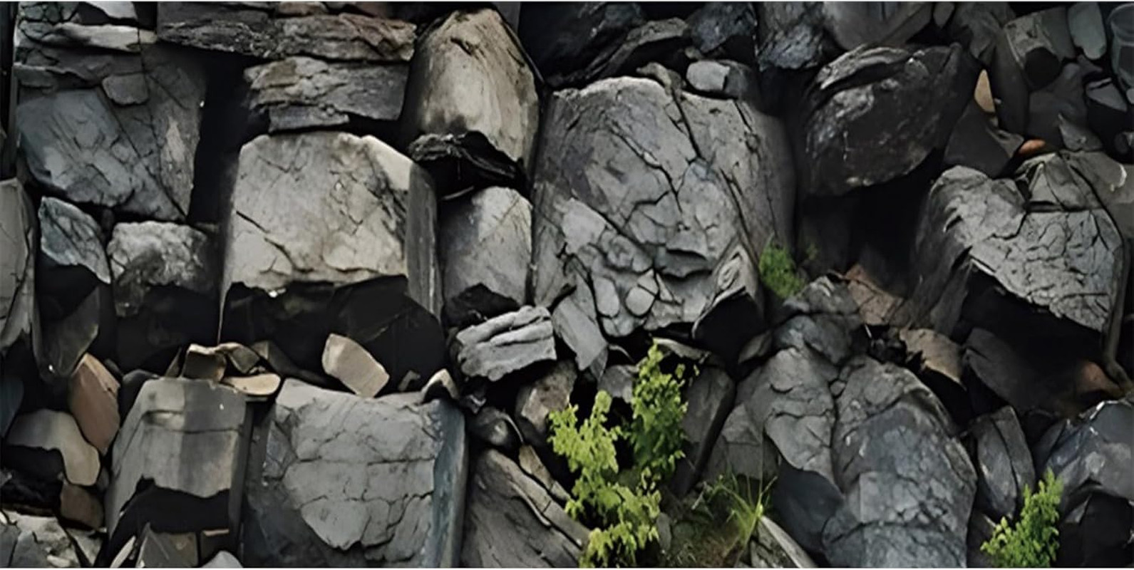 48X24 Inches Stone Aquarium Background Grey Rock Fish Tank Background Rocky T…