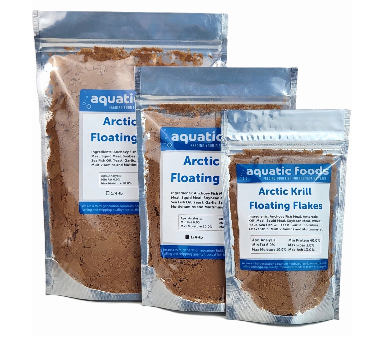 Arctic Krill Flakes for Cichlids ALL Tropicals, Marine Fish and Pond Fish. WL