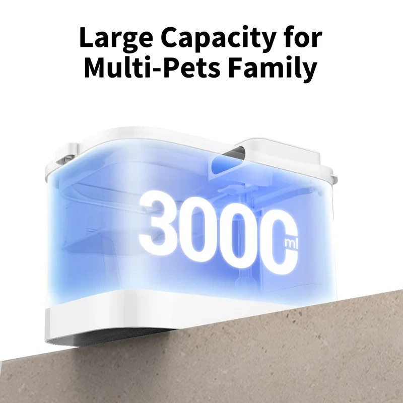 EVERSWEET MAX 2 Cordless Pet Fountain – UVC Pump, Stainless Steel Tray, Long Bat
