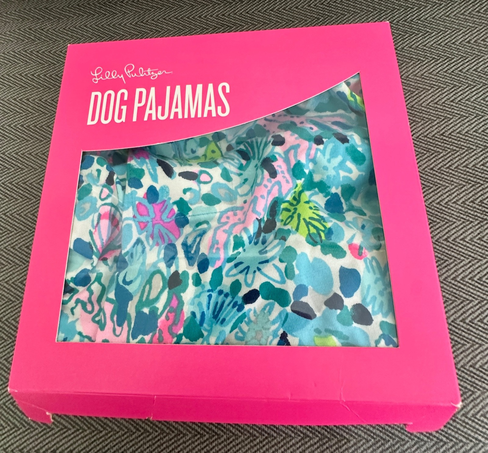 Lilly Pulitzer Dive Bar Dog Pajama Top XXS XS NWT Rare Hook Loop Closure Cotton