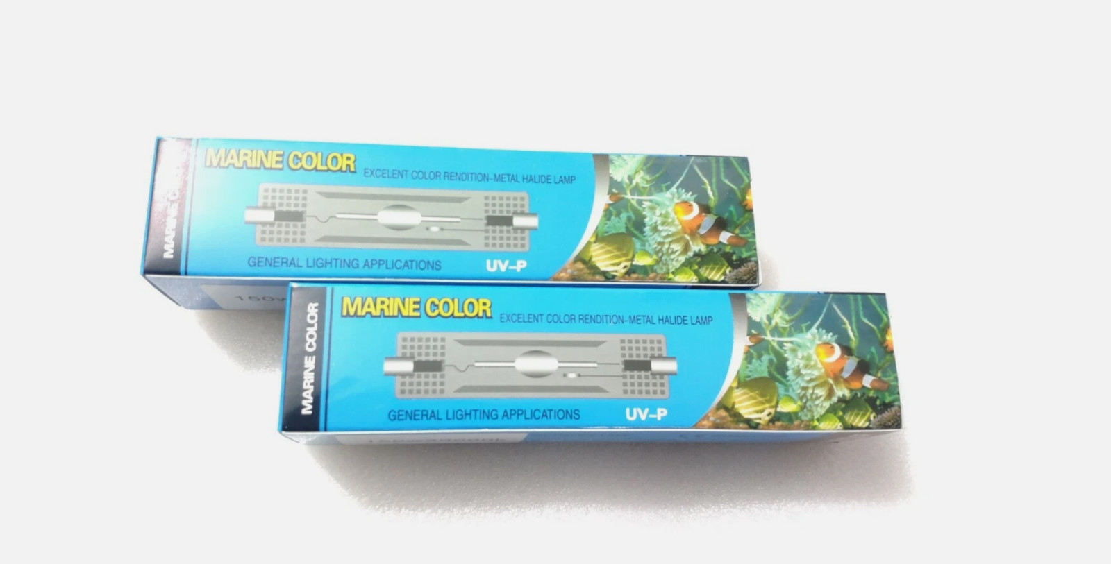 2 pcs bulbs, 150w 6500k 10k 14k 20k HQI Double Ended Metal Halide Bulb coral NIB