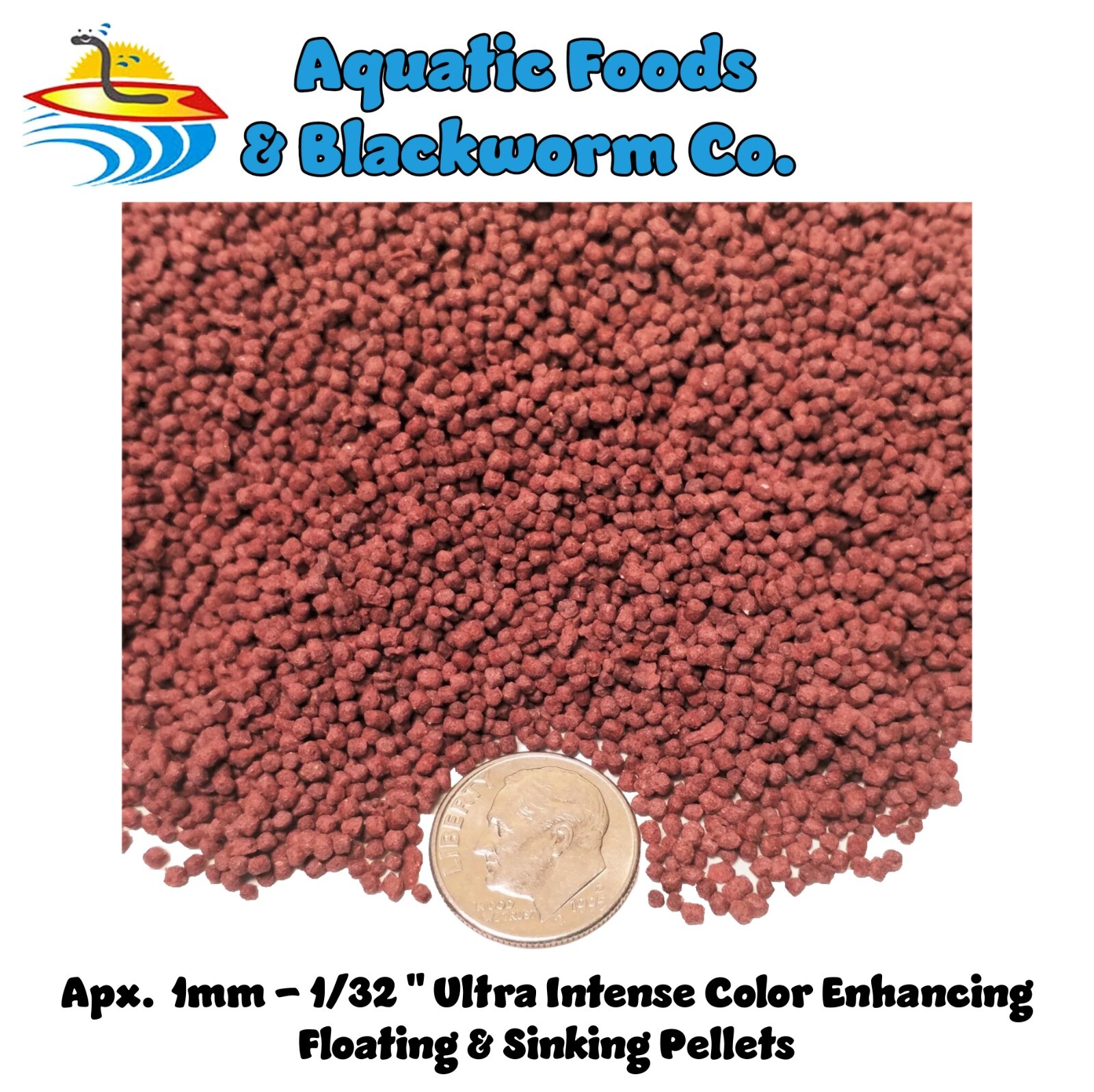 Ultra Intense Color Enhancing Floating & Sinking Cichlid Pellets. Apx 1 mm
