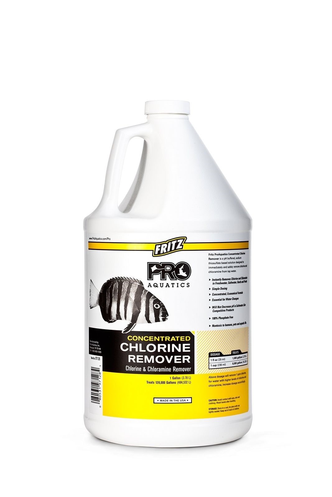 Fritz ProAquatics Concentrated Chlorine Remover 1 Gallon Ponds Freshwater