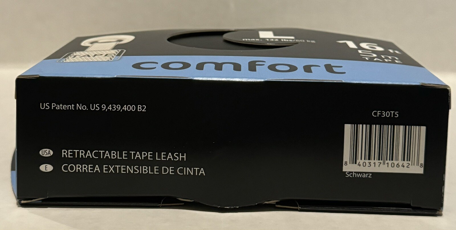 Flexi New Comfort Tape Leash Grey/Black 16 ft Large Dogs Up To 132 lb