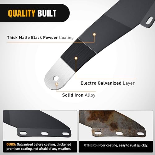 50 inch Curved LED Light Bar Bracket Mounting Upper Windshield Roof Cab