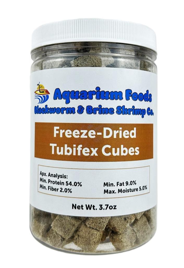 Tubifex Worms — Freeze-Dried Tubifex Cubes for Cichlids, Discus, Bettas. JAR