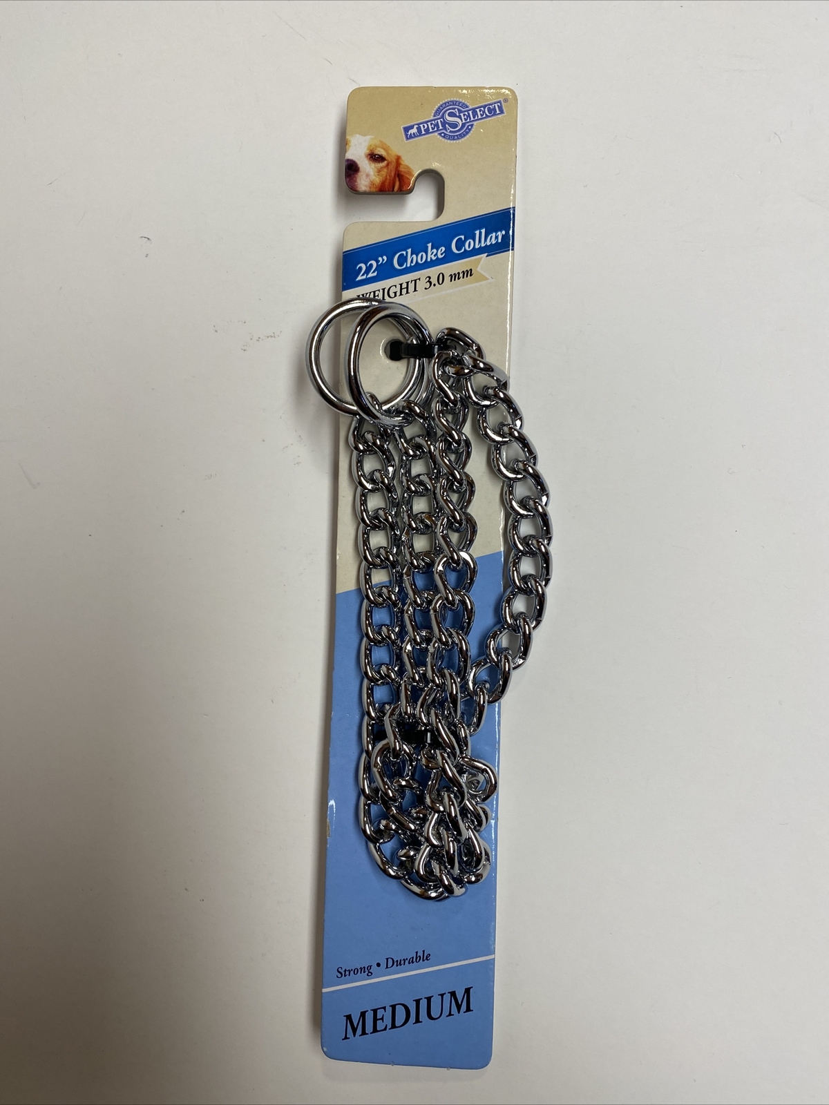Pet Select Choke Collar 22” Inches Long Weight 3.0 mm Dog Size M B5