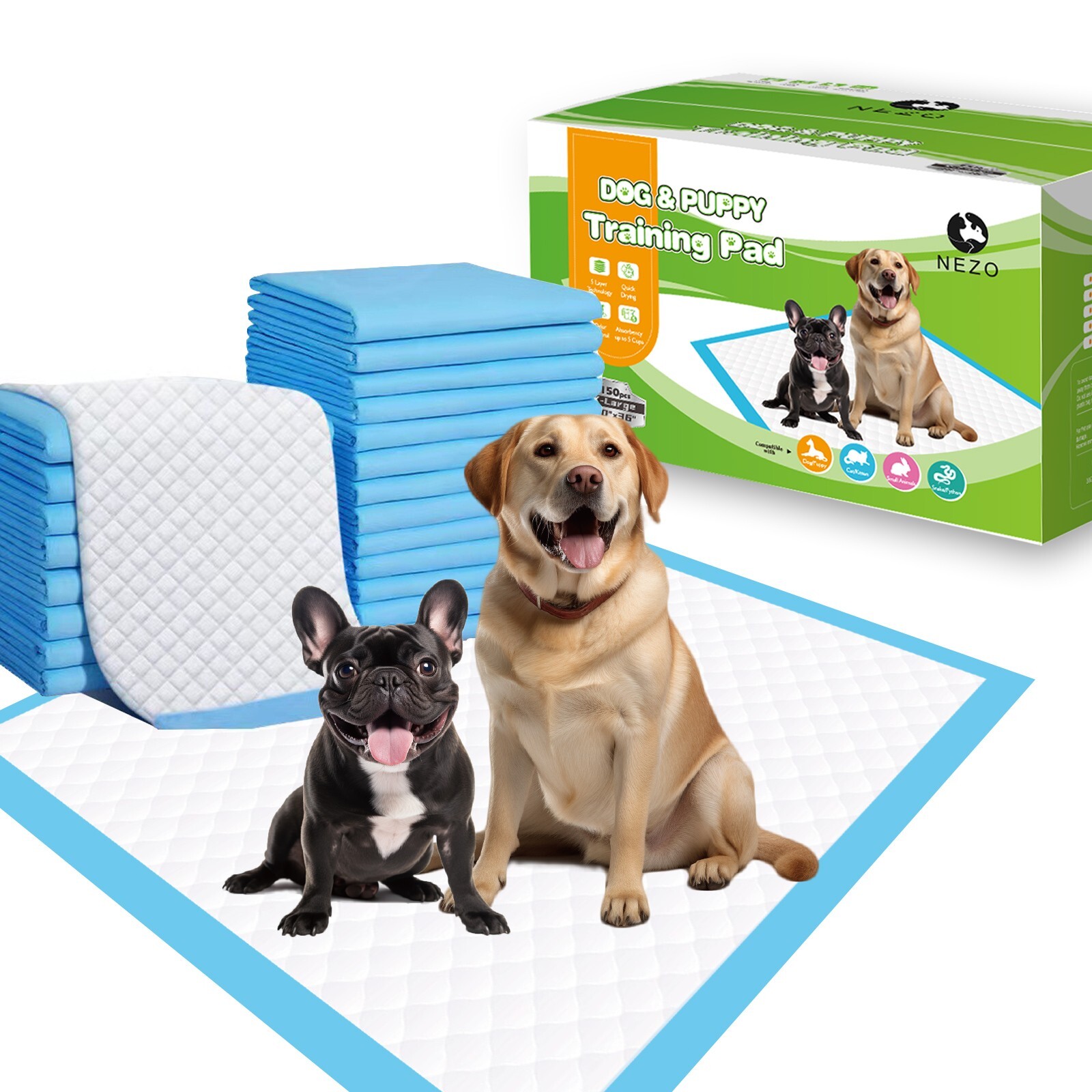 Dog and Puppy Training Pads, X-Large 30×36 inches 150 Count Dog Pee Potty