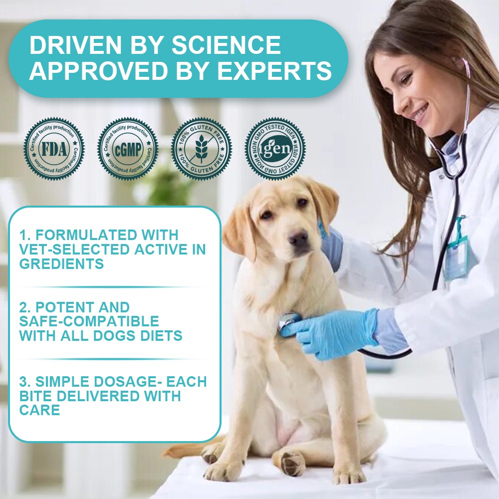 Dog Allergy Relief-Itching Skin Relief- Dog Probiotics for Itchy Skin and Ears