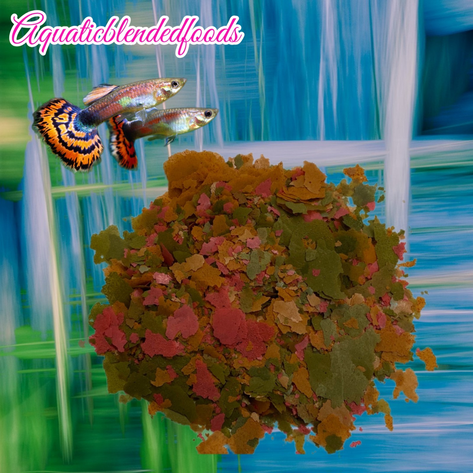 Guppy Flake, Guppy Food,Guppies,Tropical Fish, Endlers,Molly Platy,ABF306A
