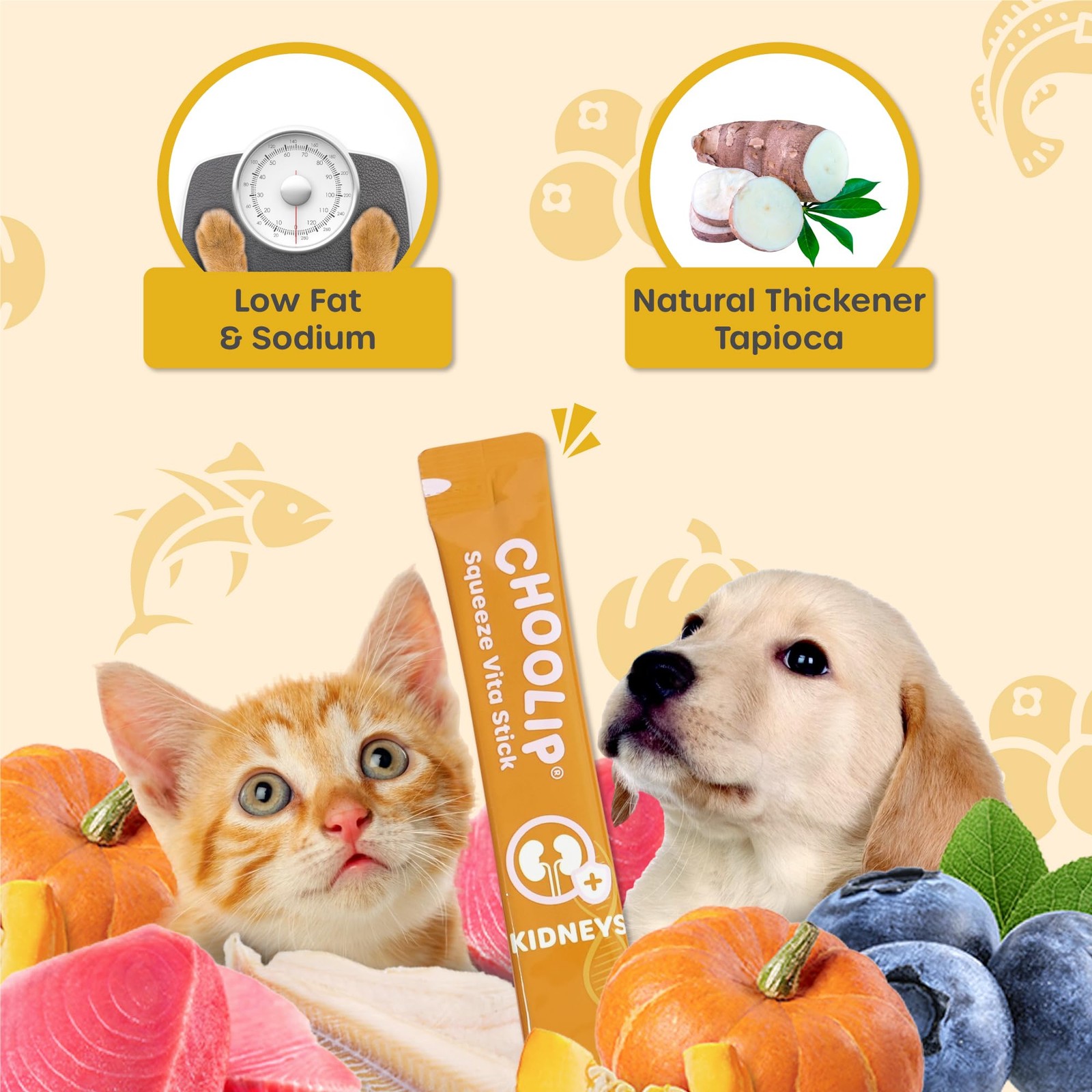 Choolip Squeeze Vita Stick Lickable Cat and Dog 1.62 Pound (Pack of 1)