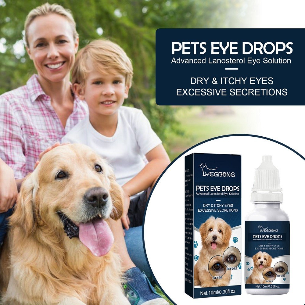 Lanosterol+NAC Dog Cat Eye drops/Cataracts, Dry Eyes, Tearing, MAX Strength