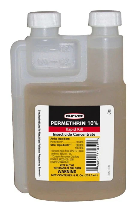 Durvet-Permethrin-EC 10%-8 oz Insecticide Concentrate for livestock