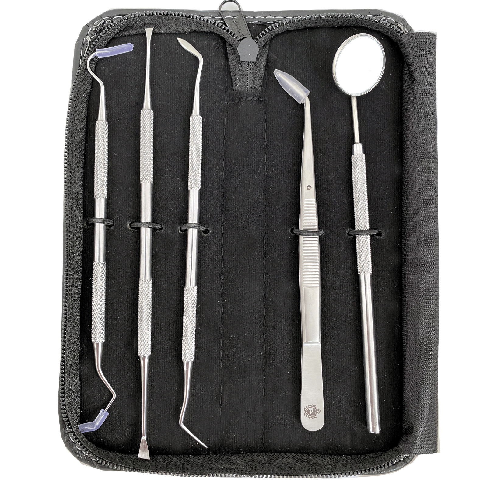 Dental Pets Teeth Cleaning Dog Tooth Scraper Pick Calculus Plaque Floss 5 Pc Kit